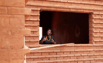 Construction brique en terre cuite en Afrique